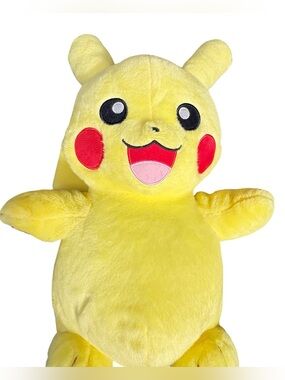 Build-A-Bear Pokémon Pikachu Plush 17” Stuffed Animal Yellow Nintendo BABW